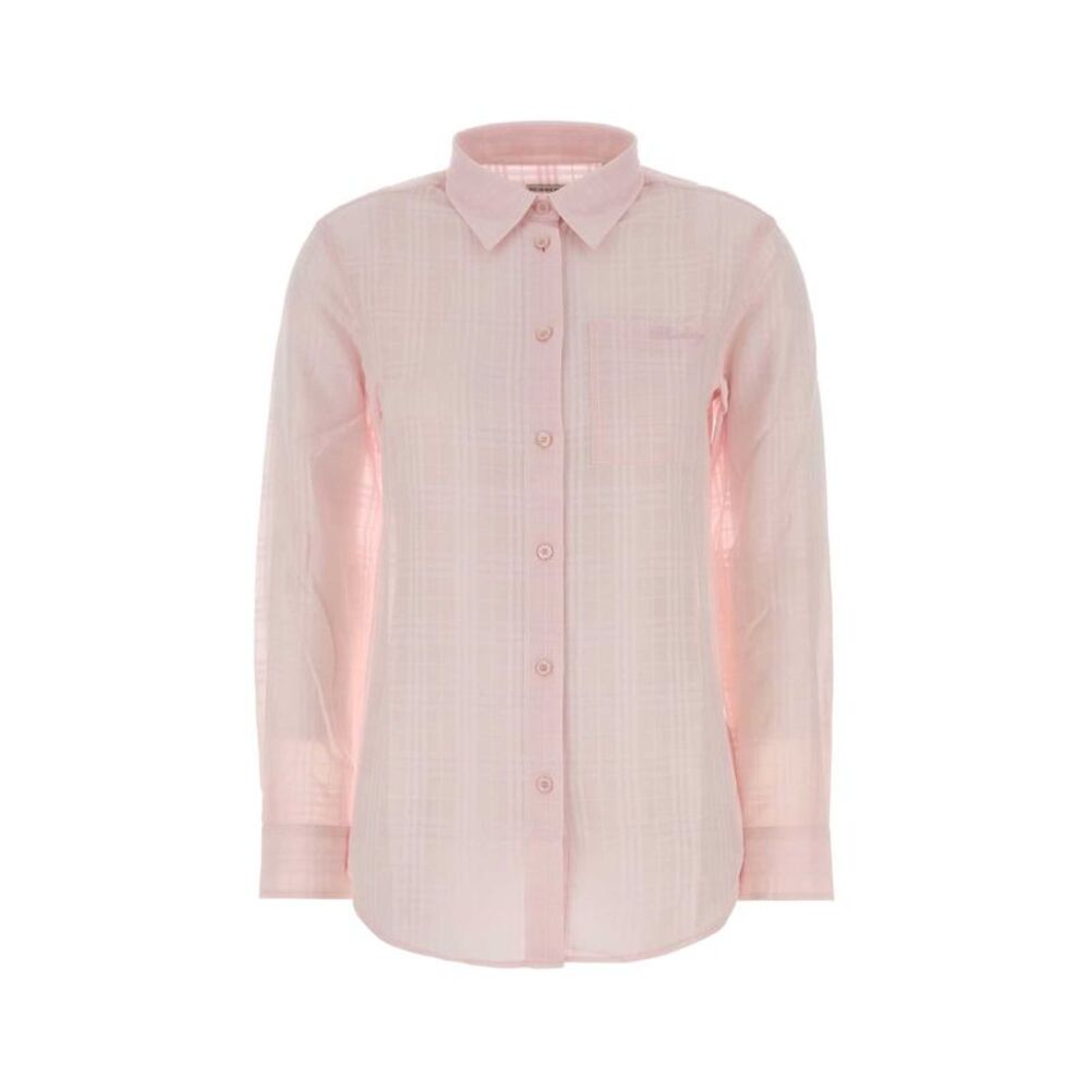 Burberry Women Pink Cotton Shirt